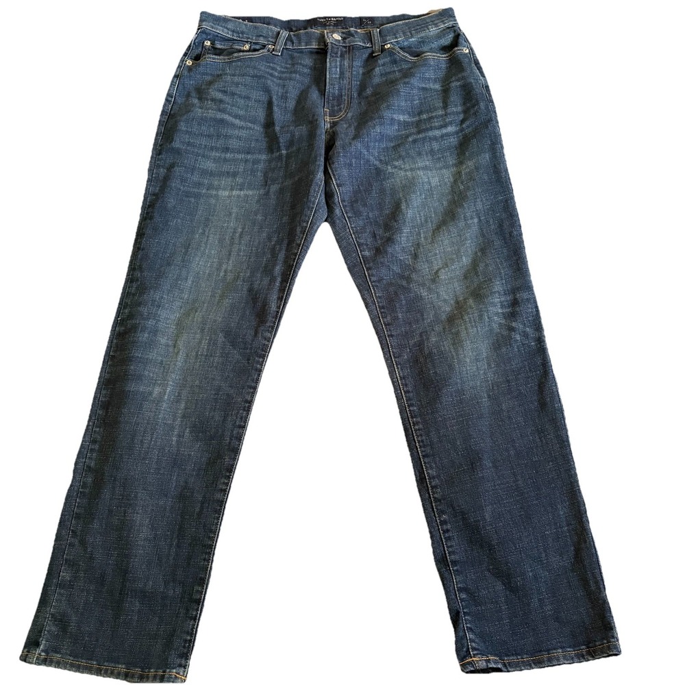 Lucky Brand 221 Straight Jeans Mens 36x32 Blue Dark Wash Denim 7MP10328T2